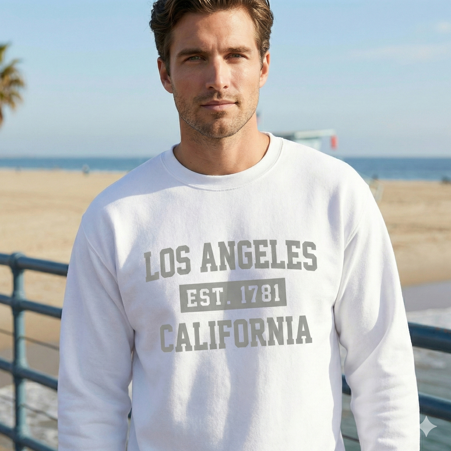 1781 Heritage Varsity Crewneck - Cloud White