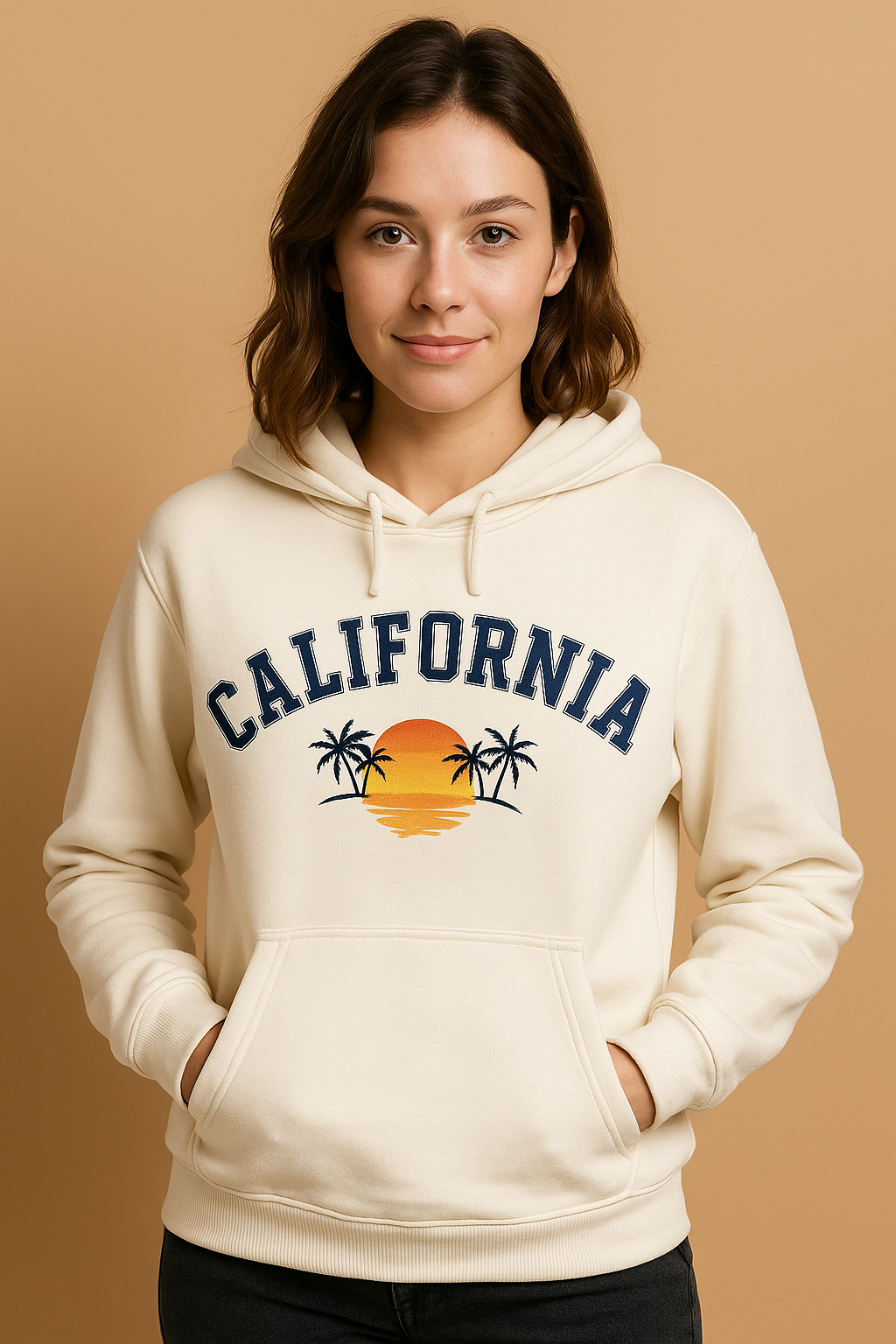 California Sunset Hoodie – Cream