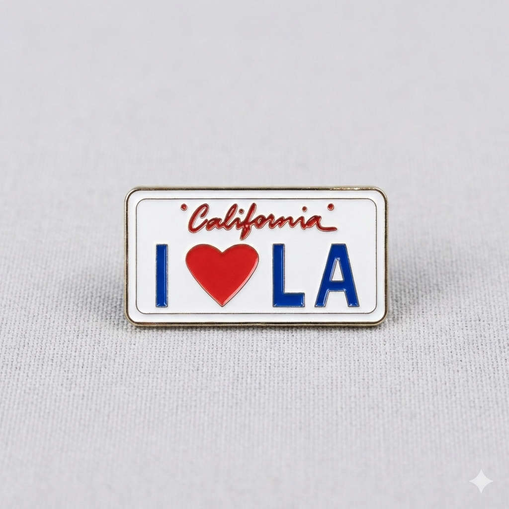 "I Heart LA" License Plate Magnet