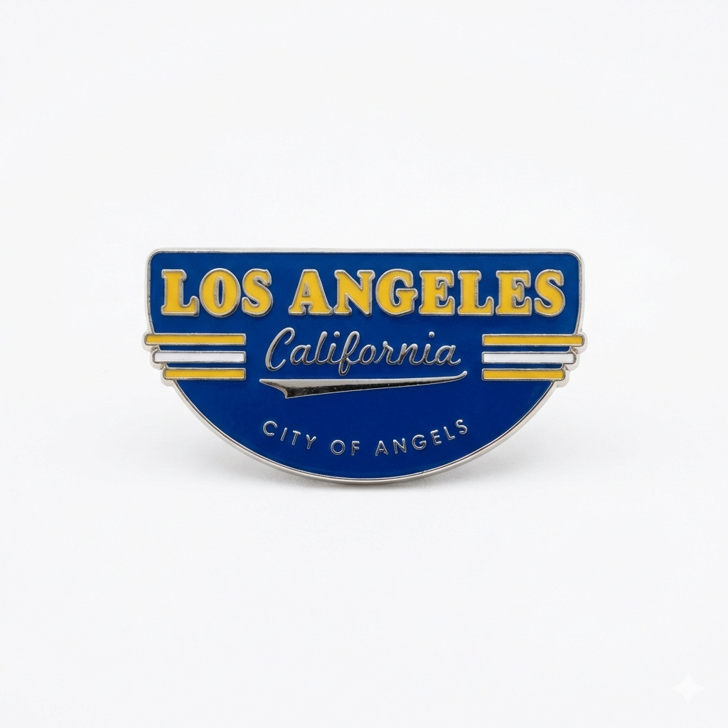 Los Angeles "City of Angels" Enamel Magnet