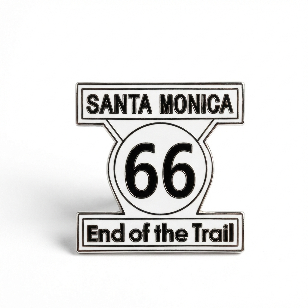 Route 66 "End of the Trail" Enamel Magnet