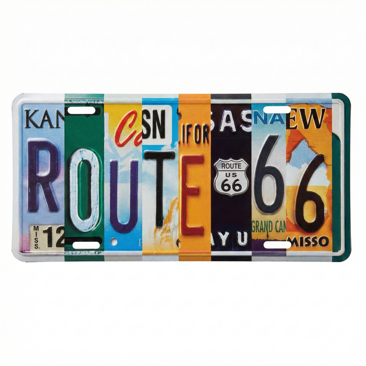 Route 66 Multi-State License Plate