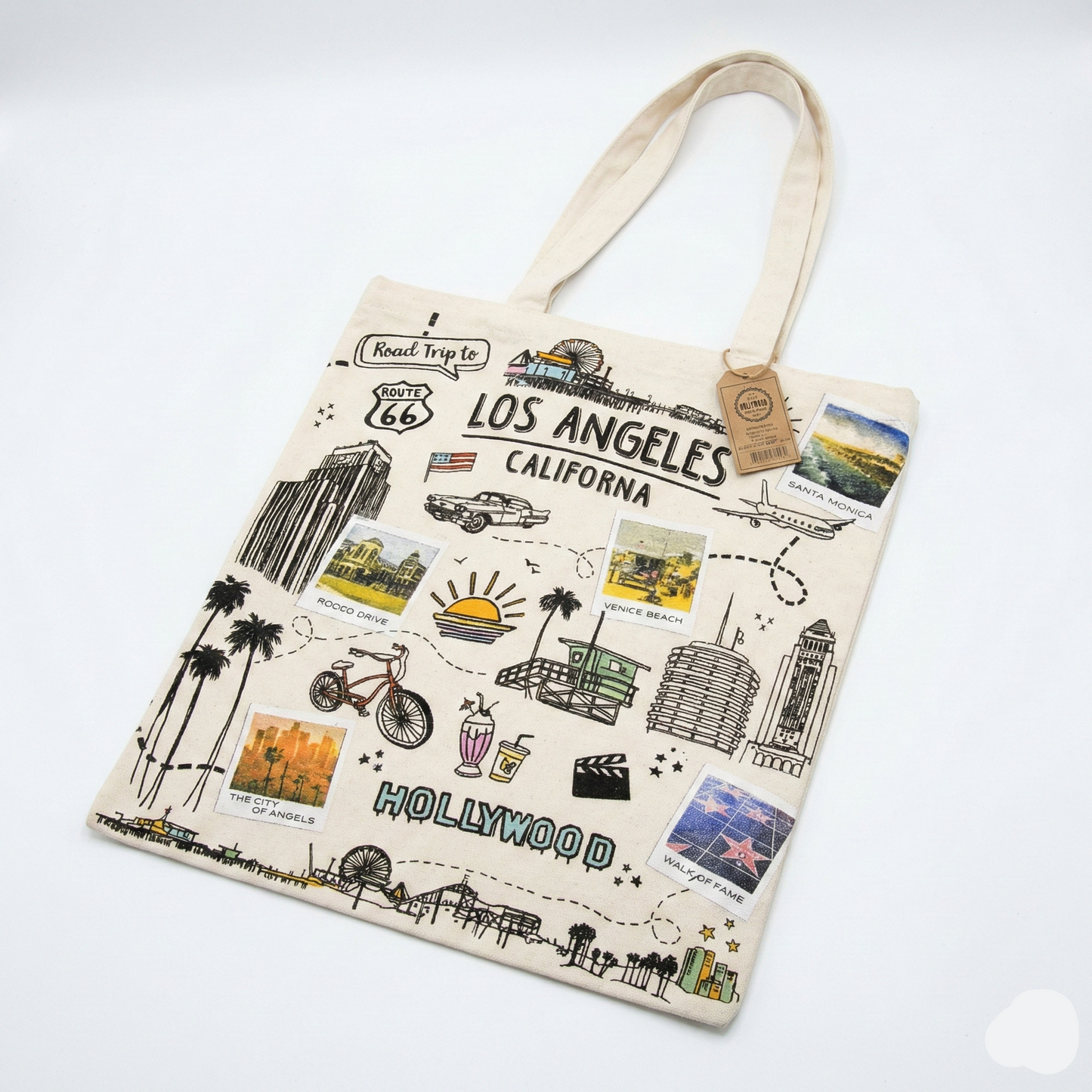 Los Angeles "Road Trip" Canvas Tote