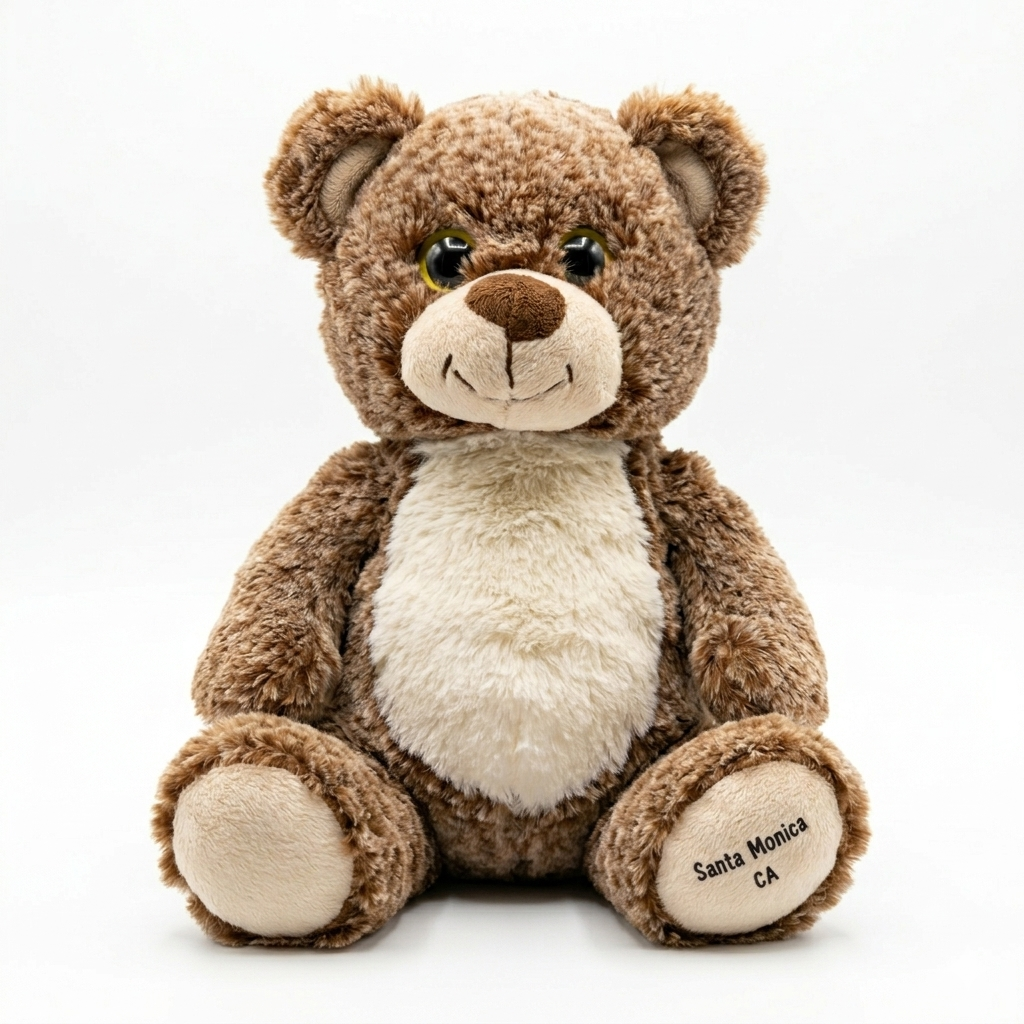 Santa Monica Teddy Bear Plush – Brown