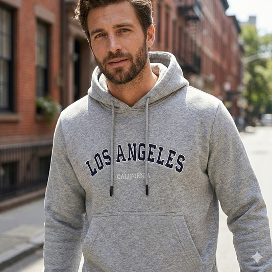 Heritage Varsity Hoodie - Heather Grey