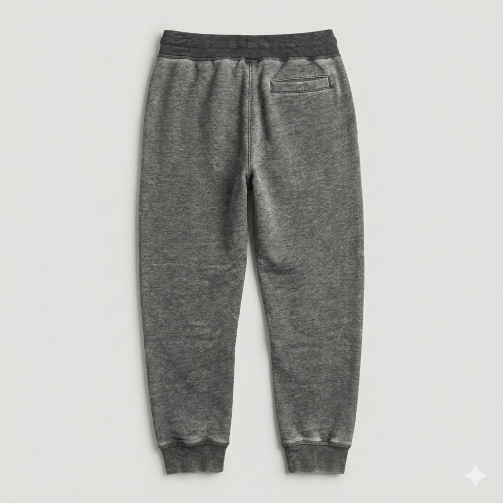 Vintage Acid-Wash Joggers - Charcoal