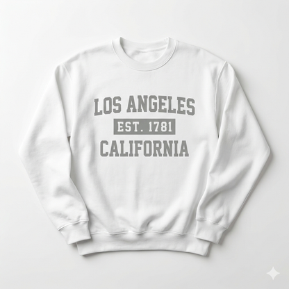 1781 Heritage Varsity Crewneck - Cloud White