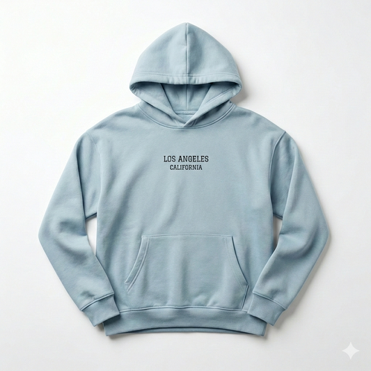 LA Essentials Pullover Hoodie - Powder Blue