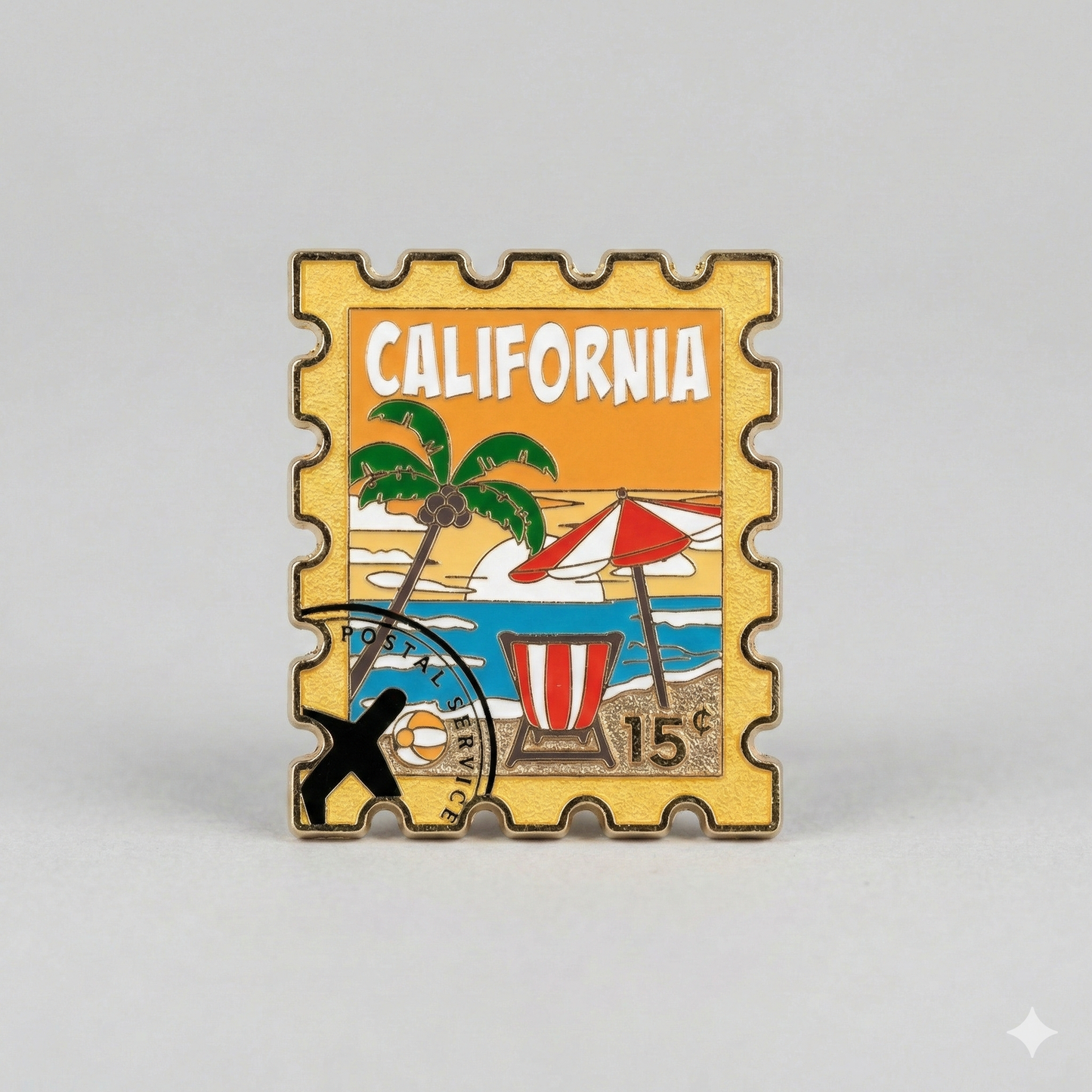 Santa Monica "Coastal View" Enamel Pin