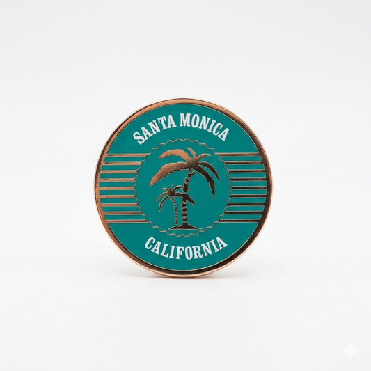 Santa Monica "Retro Palm" Enamel Pin