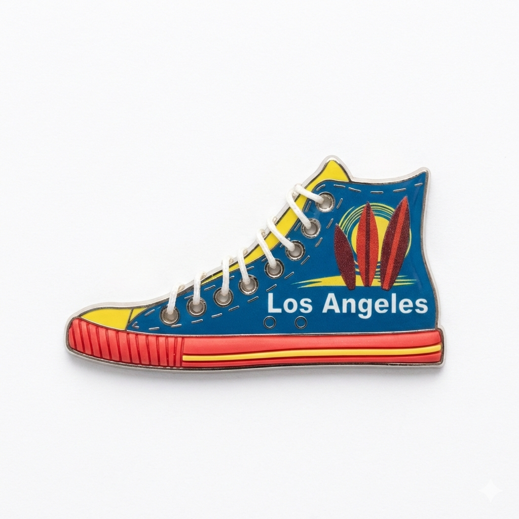 Los Angeles High-Top Sneaker Magnet