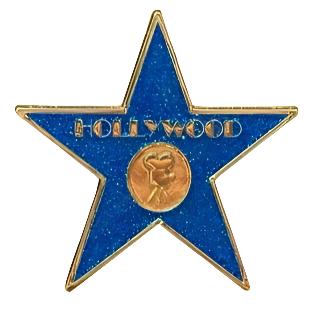 Blue Hollywood Magnet