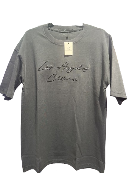 Script LA Tee – Dark Grey