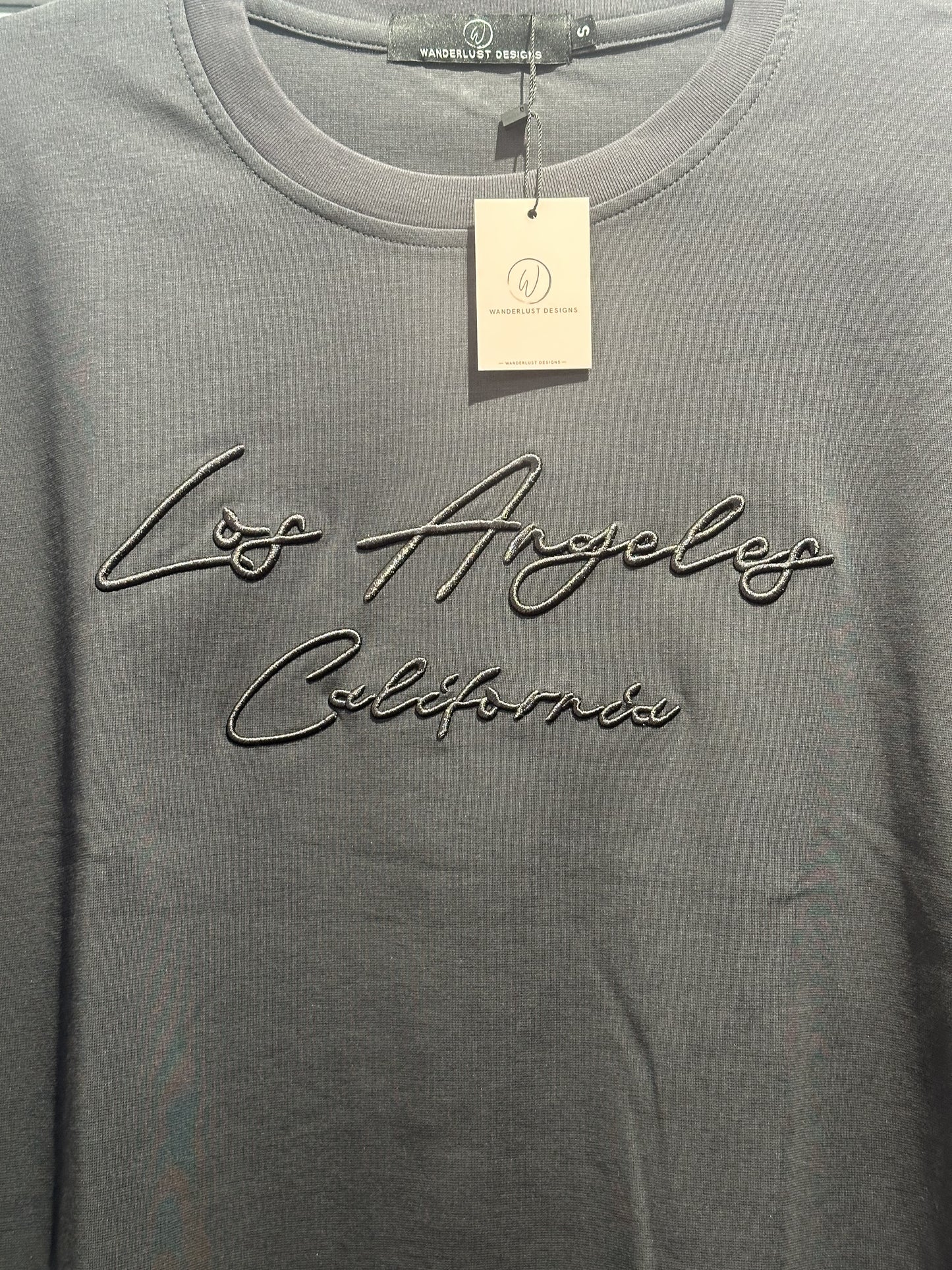 Script LA Tee – Dark Grey