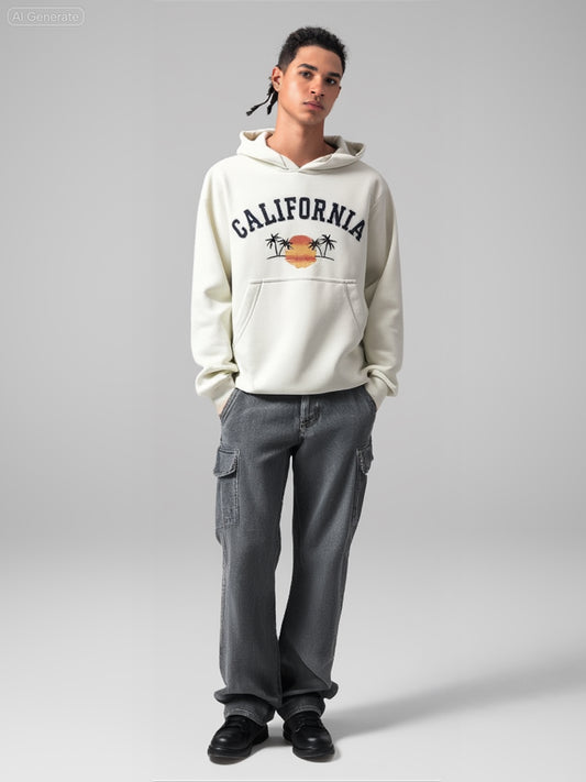 California Sunset Hoodie – Cream