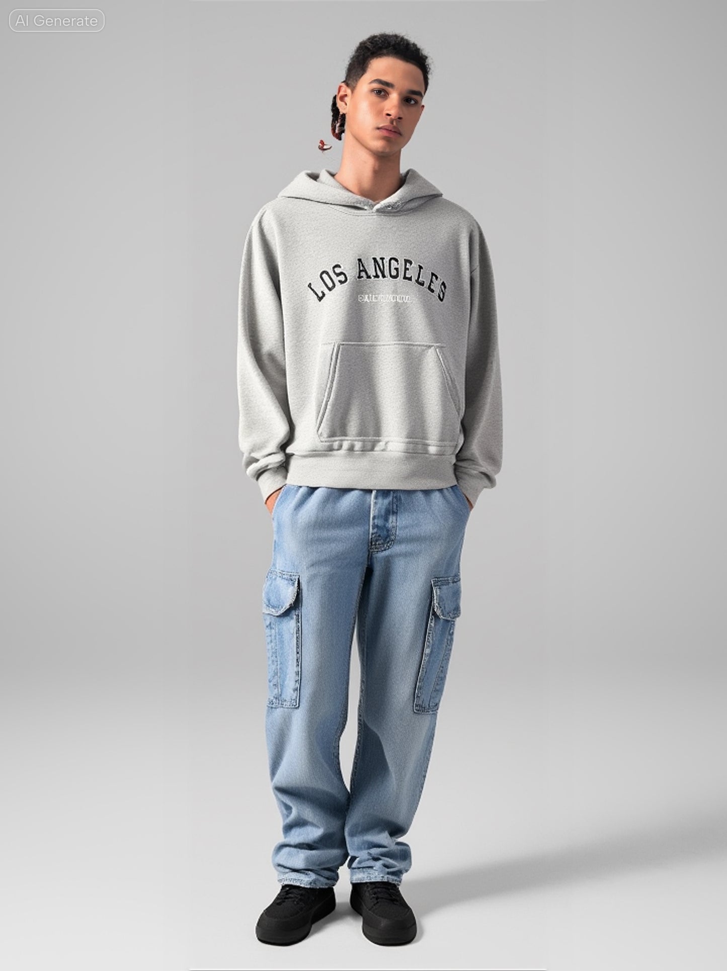 Classic Los Angeles Hoodie – Heather Grey