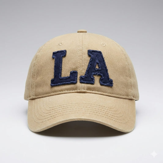 Blue and Cream LA Cap