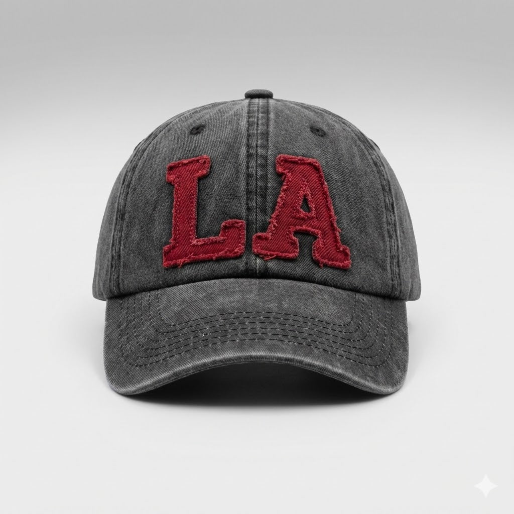 Red and Black LA Cap