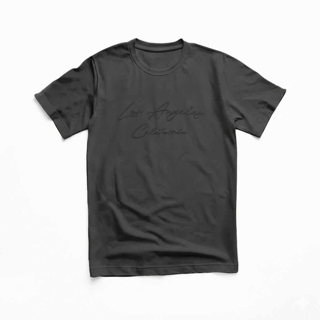 Script LA Tee – Dark Grey